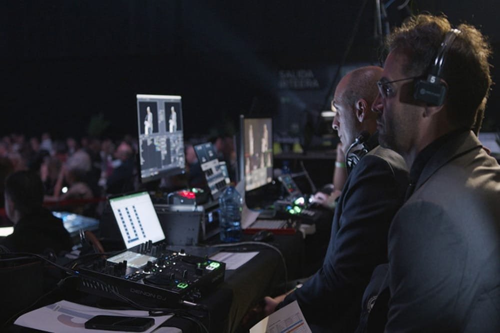 Equipo de producción de evento